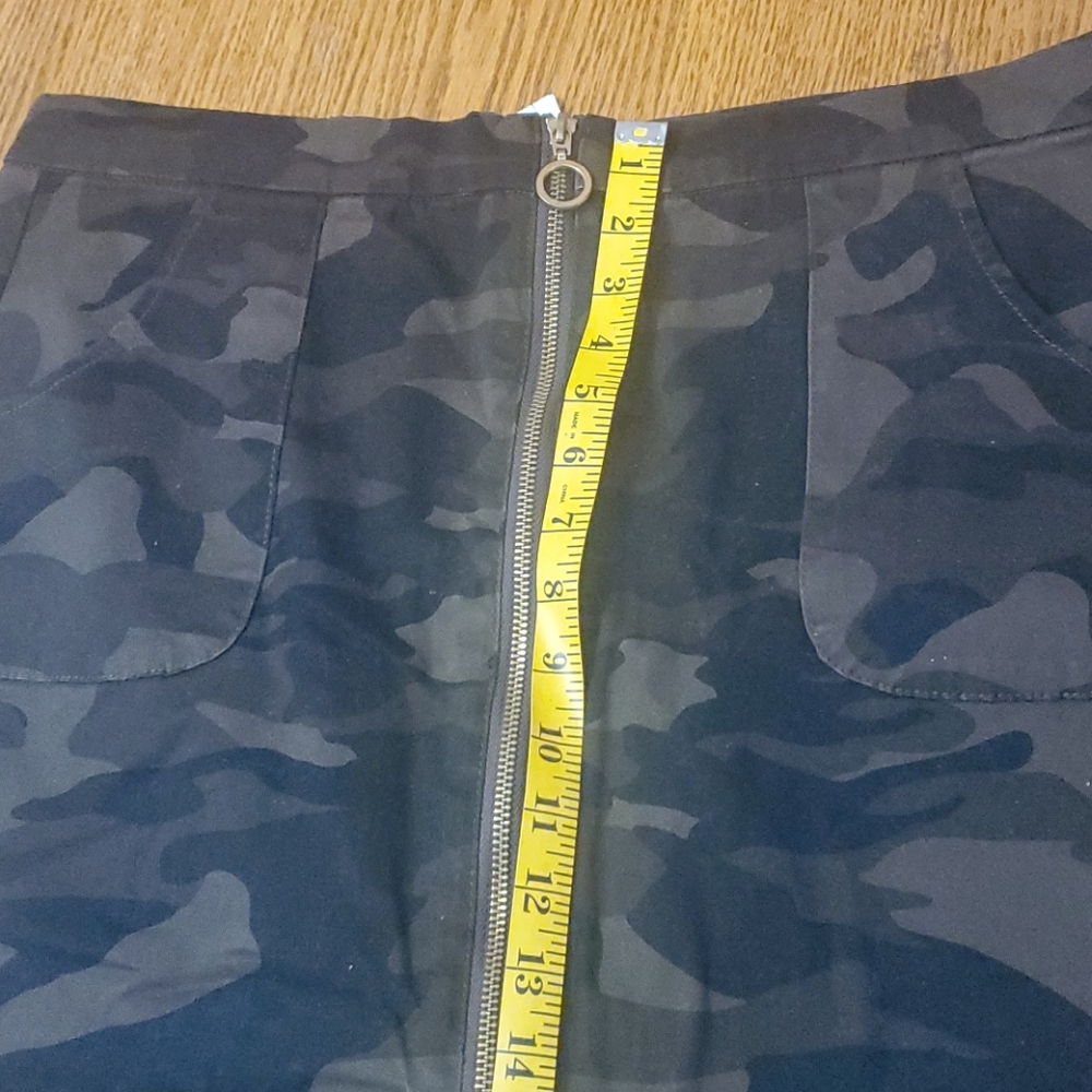 NYC SKIRT ARMY TYPE LOOK WITH ZIP 18 - Picture 11 of 12